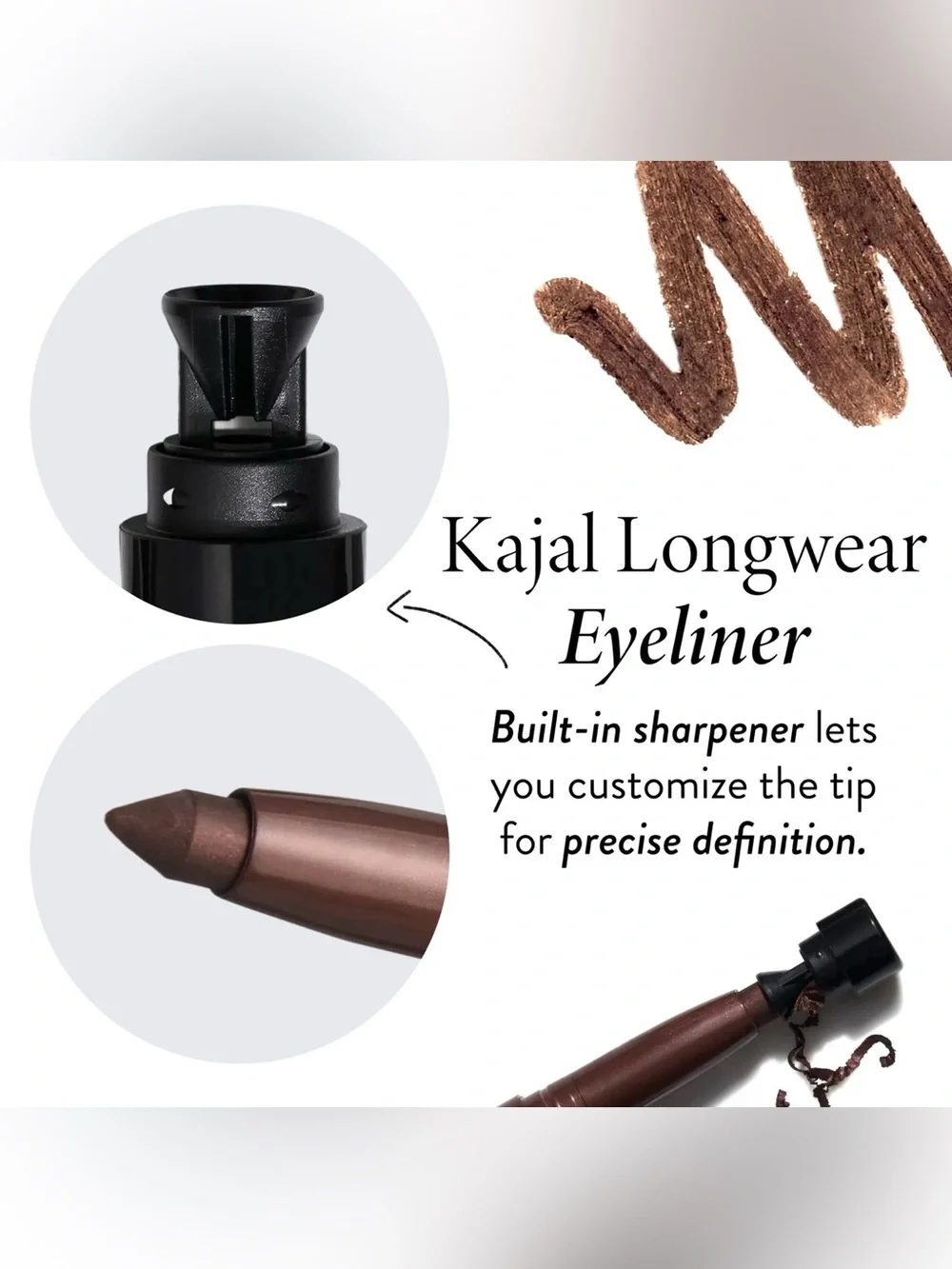 Laura Geller Kajal Longwear Eyeliner 3 Piece Collection- black, brown & toasted